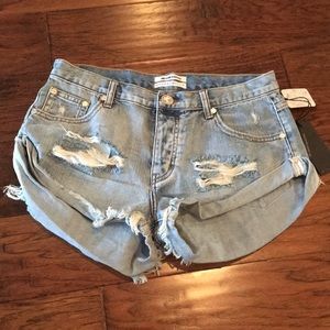 OnexOne Teaspoon denim shorts